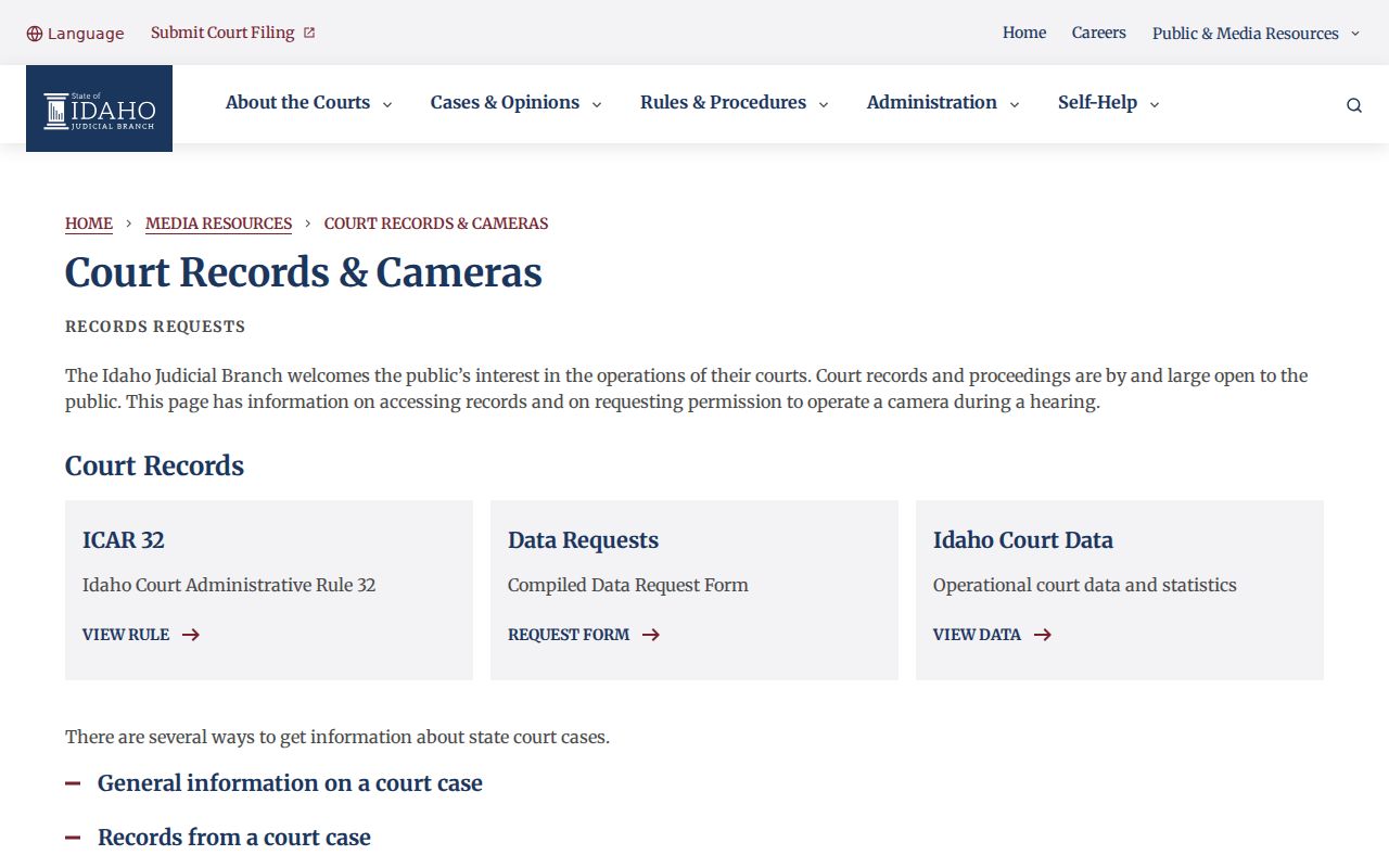 Oneida County criminal court record kiosk and clerk request instructions