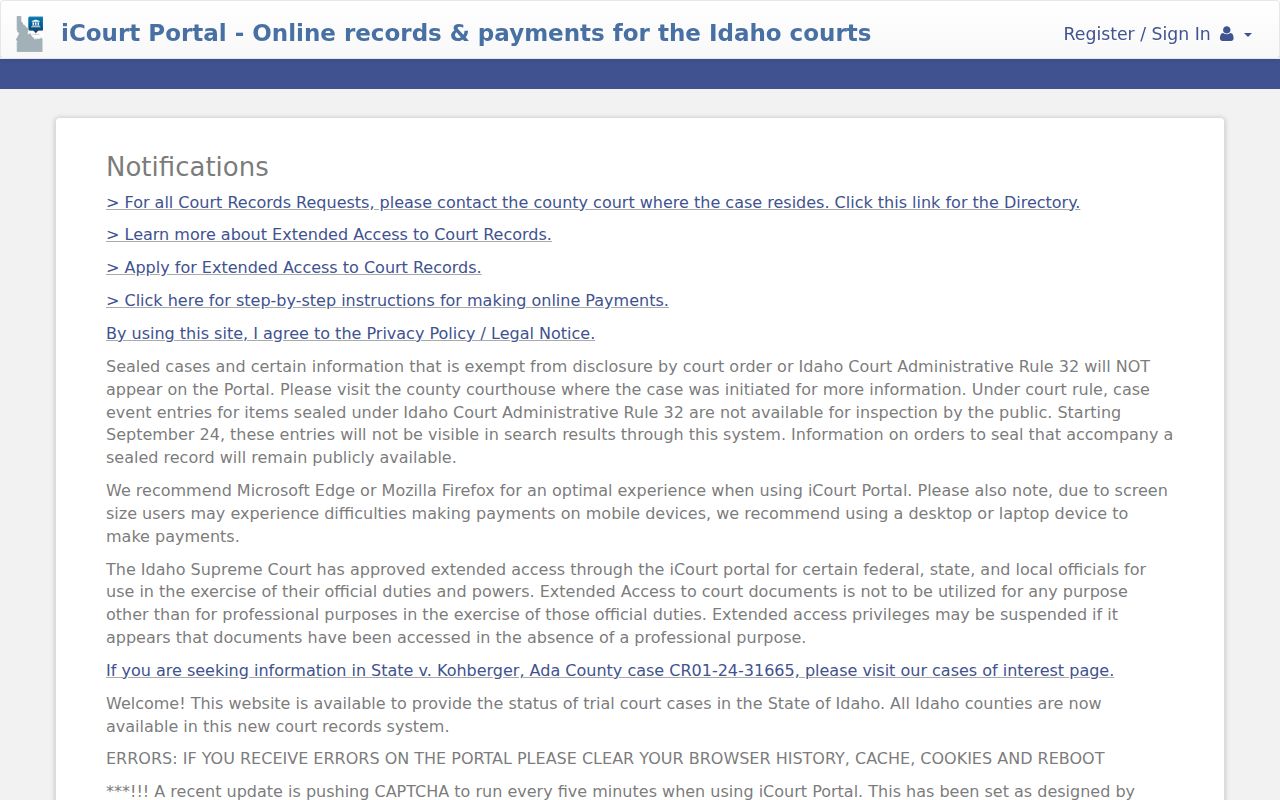 Oneida County criminal court case Smart Search interface