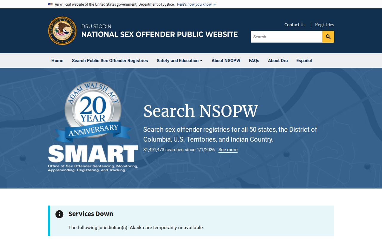 Oneida County sex offender check national NSOPW search